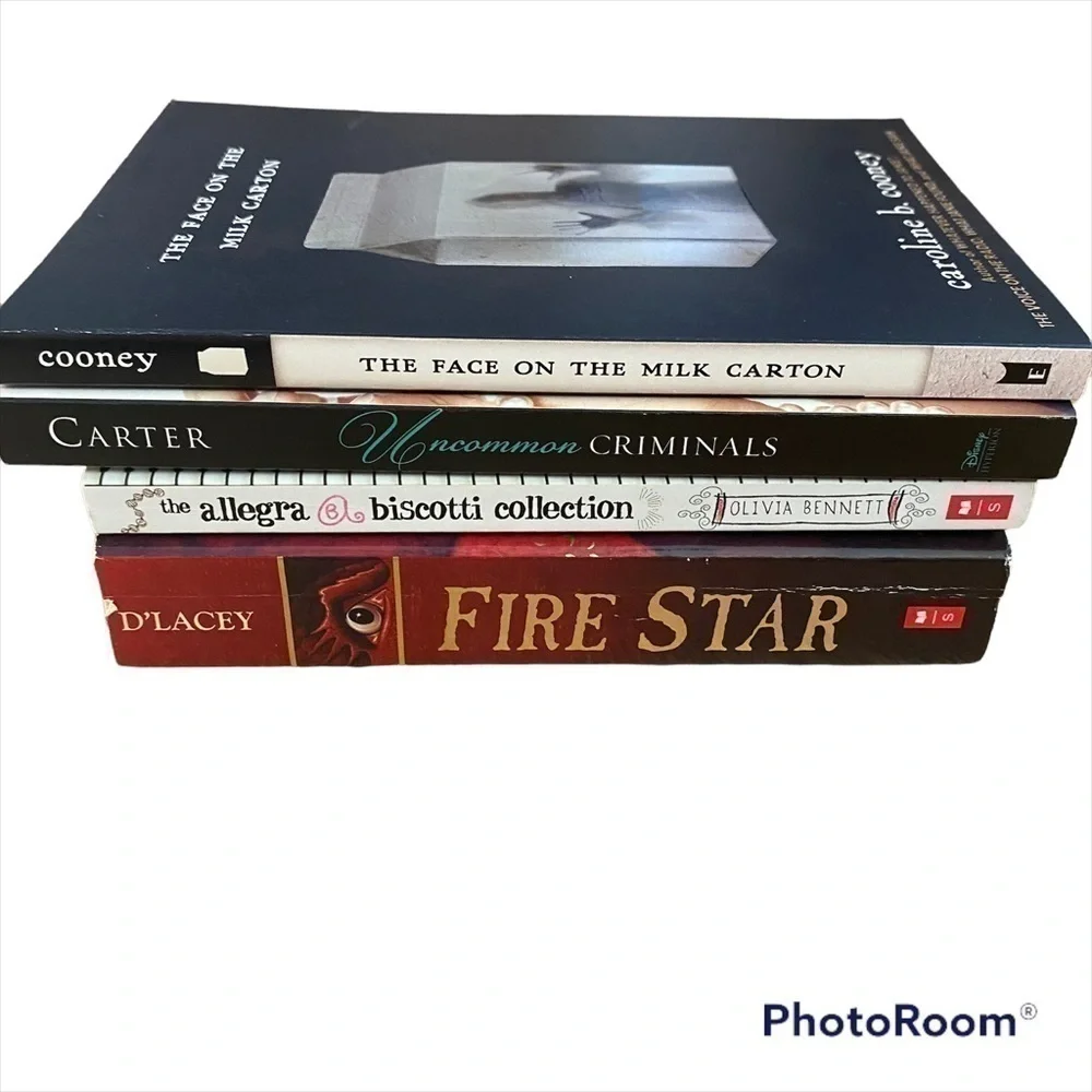 Teen Young Adult Book Bundle Fire Star Caroline Cooney Allegra Biscotti